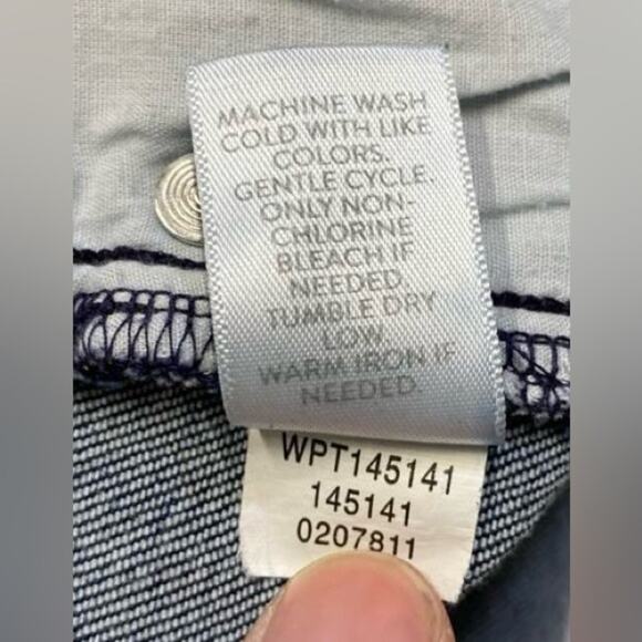 J. Jill high rise straight jeans 8 dark wash stretch luxurious comfy silknsoft - Picture 6 of 14